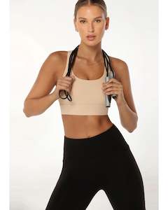 Lorna Jane Amy Maximum Support Sports Bra - Almond