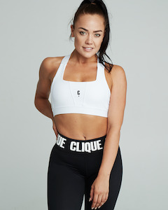 Clothing: Clique Super Support Bra - White