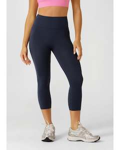 Lorna Jane Amy No Ride Phone Pocket 7/8 Leggings - Imperial Blue