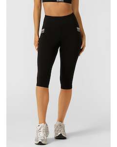 Lorna Jane Swift 3 Pocket 3/4  Leggings - Black