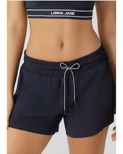 Lorna Jane Track Star Run Shorts - Midnight Blue