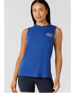 Clothing: Lorna Jane Lotus Muscle Tank - Cobalt Blue*