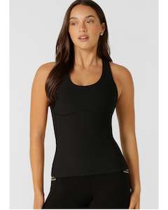 Lorna Jane Speed Circuit Active Rib Tank - Black