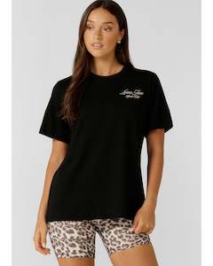 Lorna Jane Wellness Retreat Relaxed T-Shirt - Black