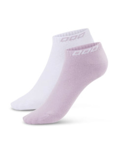 Lorna Jane 2pk Iconic Socks -Pale Orchid Lilac & White