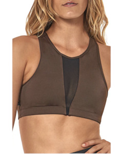 L'urv Game On Mesh Bra - Chocolate