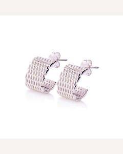 Ever Jewellery Broadway  Hoop Earrings - Silver