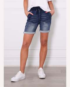 Monaco Jean Riley Denim Short - Dark Blue Wash