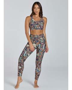 Clothing: Abi and Joseph  Dual Pocket Ankle Biter Tight - Pretty Paisley