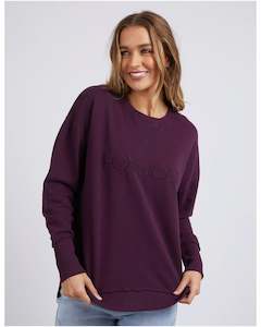 Foxwood Simplified Crew - Plum