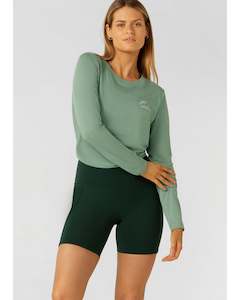 Lorna Jane Lotus Long Sleeve Top - Green Juice