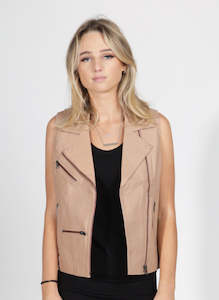 Clothing wholesaling: S/L Leather Jacket Dusky