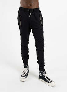 Clothing wholesaling: Escape Trackies Black/Silver