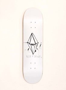 Clothing wholesaling: Skateboard Wall Art - Rise and Shine