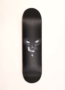 Skateboard Wall Art - Black Cat