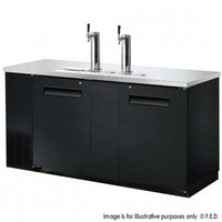 Wide double door beer dispensers UDD-3