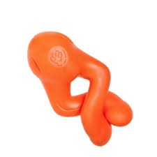 Pet: West Paw Zogoflex Tizzi Dog Treat Toy Tangerine