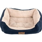 Dog Bed Its Bed Time Plush Dozer Rectangle Blue