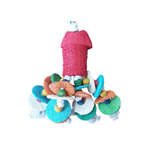 Pet: Loofa, Rope and Beads Toy