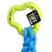 Ruffplay TPR Foam Dental Ring with Rope Dog Toy