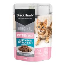 Pet: Black Hawk Kitten Wet Food Chicken & Ocean Fish 85g