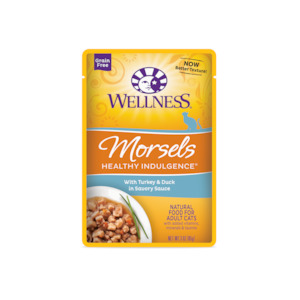 Pet: Wellness Healthy Indulgence Morsels Turkey & Duck Cat Food 85g