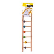 Pet: Bird Ladder With Beads Avi One