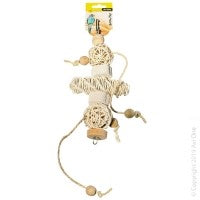 Avi One Rattan Balls & Beads & Pumice Bird Toy