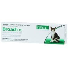 BroadLine Spot-on Cat Flea & Worm Treatment 2.5kg-7kg