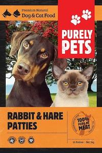 Purely Pets Rabbit & Hare Patties 1kg