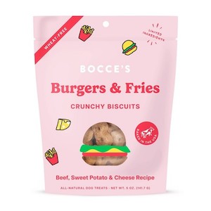 Bocce's Burgers & Fries Biscuits Dog Treats 141.7g