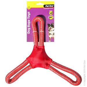 Pet: Pet One Rope 3 Way Tug Dog Toy