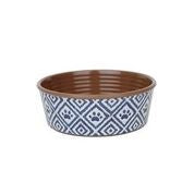 Barkley & Bella Pet Bowl Paw Ikat Indigo