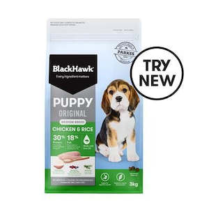 BlackHawk Puppy Medium Chicken& Rice 3kg