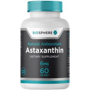 Health supplement: Astaxanthin 6 mg 60 caps