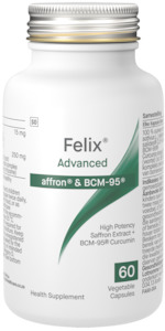 Health supplement: Felix™ Advanced Pure Saffron 60VC