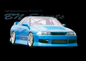 BN-Sports Type 2 Nissan Skyline GTR R32 Front Fender / Guard +30mm