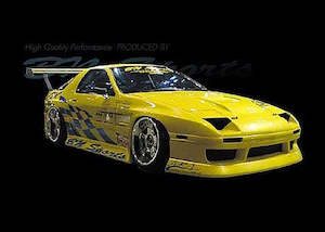 Motor vehicle parts: BN-Sports Type 1 Mazda RX-7 FC3S Front Fender / Guard +30mm