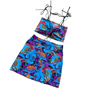 Scrunch Set in Psychedelic Swirl