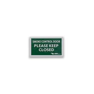 Signs & Accessories: Smoke Control Door - Please Keep Closed Sign