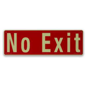 Ecoglo No Exit sign