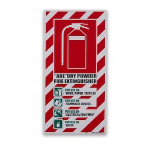 Extinguisher Signage: Dry Powder Blazon