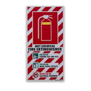 Extinguisher Signage: Wet Chemical Blazon