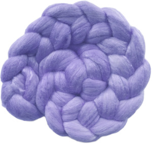 Lavender - Fine Merino and Silk Sliver