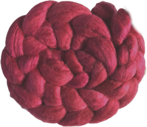 Apples Red - Fine Merino and Silk Sliver