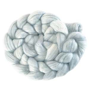 Ash - Merino and Silk Sliver