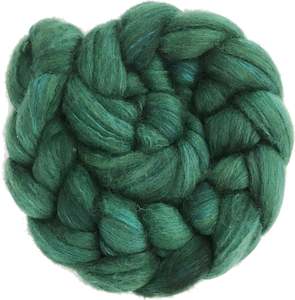 Tui Green - Merino and Silk Sliver