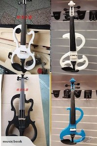 Electric Violin Package with Hard case,Earphone. - Fiddle Violin Guitar