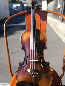 String instruments - Fiddle Violin Guitar: Antique Violin, c. 1880-1910, labeled Jacobus Stainer in Absam, Prope Oenipontum - Fiddle Violin Guitar