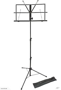 Accessories: High Grade Small Music Stand WITH Carry Bag - Fiddle Violin Guitar